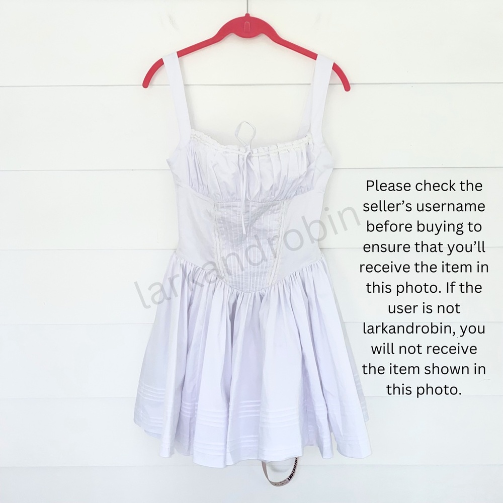 NEW House of CB Natassia Dress White Medium - Picture 15 of 17